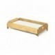 Petit lit bas en bois empilable couchage 120 x 60 cm