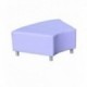 Banquette Quart de cercle 90x60 avec pieds - Assise H38 cm