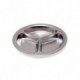 Assiette 3 compartiments inox