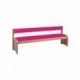 Banc avec dossier framboise