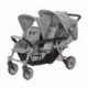 Poussette triple Familidoo Lidoo H3E + Ergondrive Full Grey