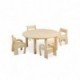 Table ronde ∅ 130 - Hauteur 59 cm - T3