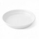 ASSIETTE MELAMINE ø 18.5 cm A BORDS DROITS - Blanc