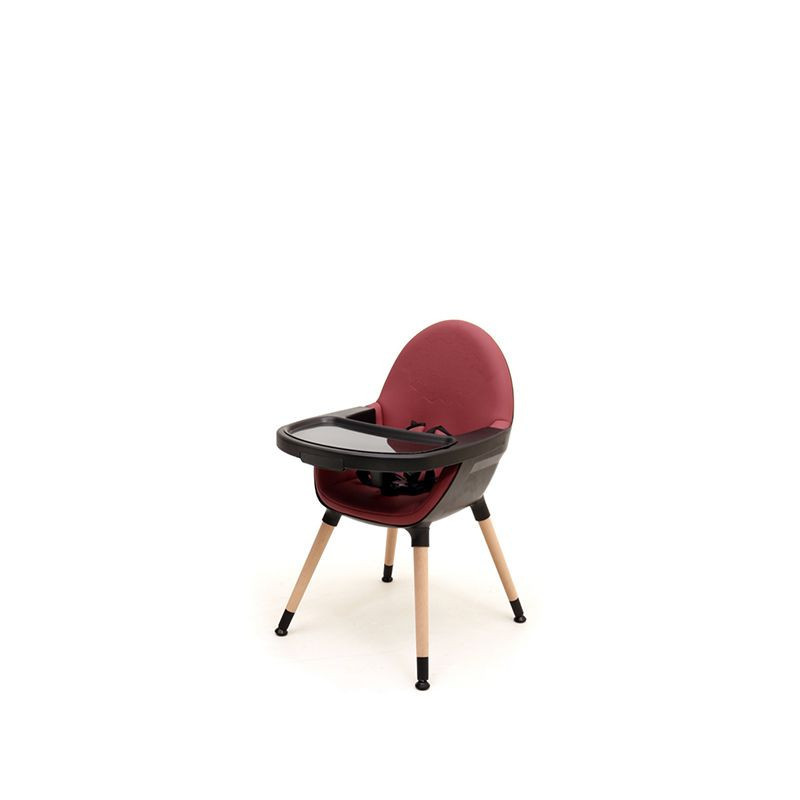 Chaise haute bébé évolutive Confort - Noir/Bordeaux