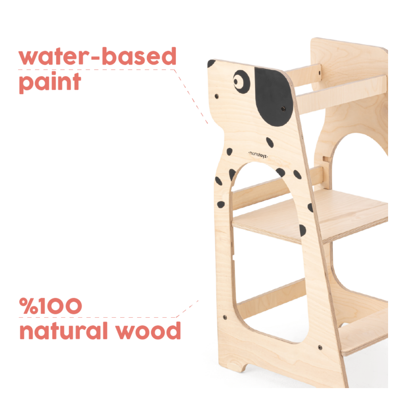 Mamatoyz Tour d'apprentissage en bois Tower d'apprentissage pliable  Montessori en bois | bol
