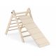 Pikko set triangle pliable pikler + toboggan/escalade - Naturel