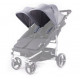 Canopy heather Grey Poussette Double Baby Monsters Easy Twin 3S