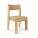 Chaise empilable - Coloris naturel - Hauteur 21 cm - T0