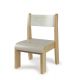 Chaise empilable - Coloris blanc - Hauteur 26 cm - T1