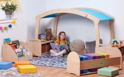 Fauteuils et espaces détente en crèche : créer des coins lecture confortables